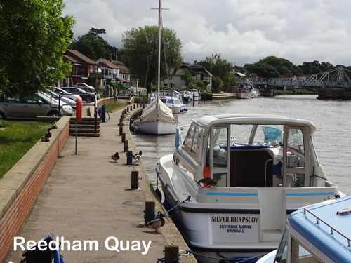 The moorings at Reedham Quay